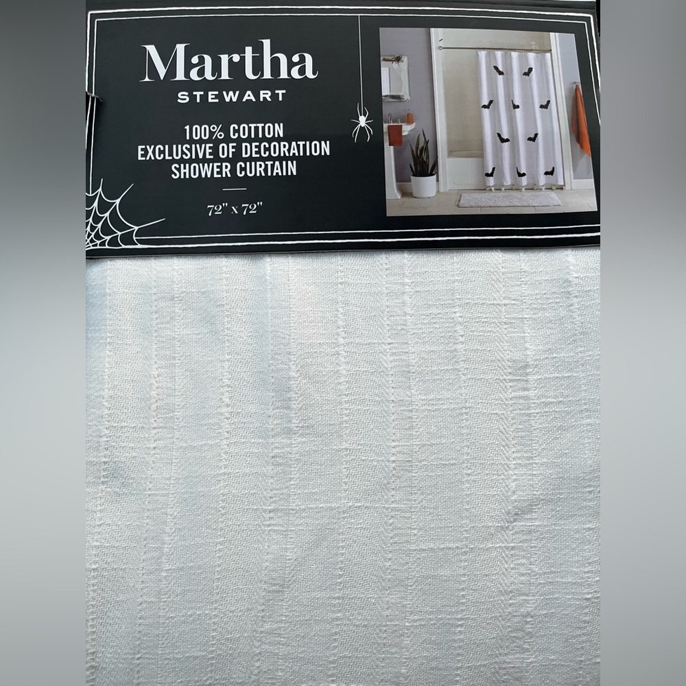 Bat shower curtain